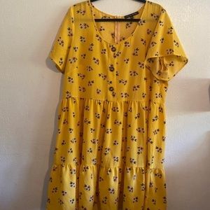 Yellow Floral Dress